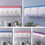 New Dustproof AC Cover (1 ton & 1.5 Ton & 2 Ton ) Decorative AC Protector Dust Cover Air Conditioner Dustproof Fabric Cover Beautiful Design