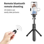 XT-02 S03/R1 Bluetooth Wireless Remote Selfie Stick Holder Extendable Foldable Handheld Monopod Selfie Stick with Tripod Stand