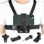 Smartphone Harness Chest Strap Mount Brackets with Clip Holder - Hands - Free Smartphone Mounting Solutions - Durable & efficient